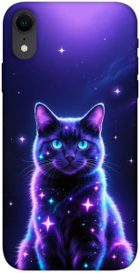 Чохол Galaxy purple cat для iPhone XR