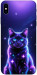 Чехол Galaxy purple cat для iPhone XS Max