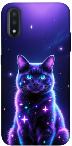 Чохол Galaxy purple cat для Galaxy A01