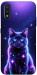 Чехол Galaxy purple cat для Galaxy A01