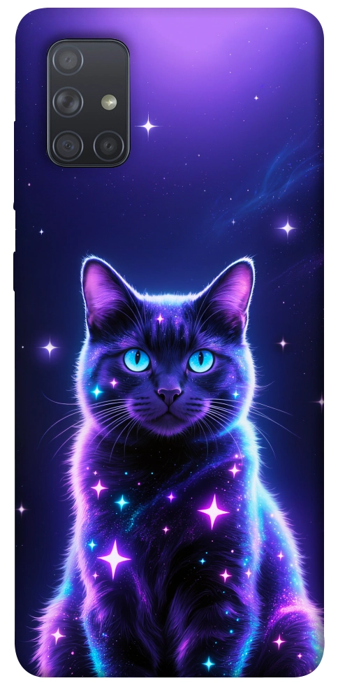Чехол Galaxy purple cat для Galaxy A71 (2020)