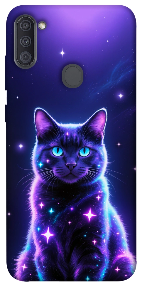 Чехол Galaxy purple cat для Galaxy A11 (2020)