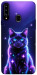 Чехол Galaxy purple cat для Galaxy A20s (2019)