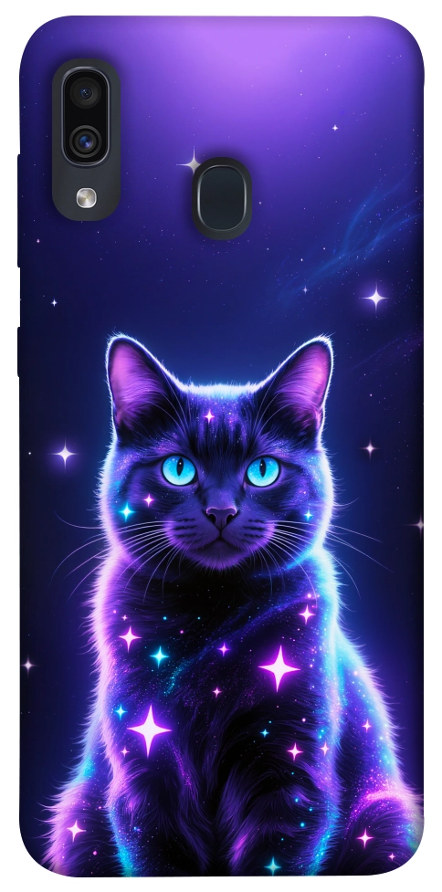Чехол Galaxy purple cat для Galaxy A30 (2019)