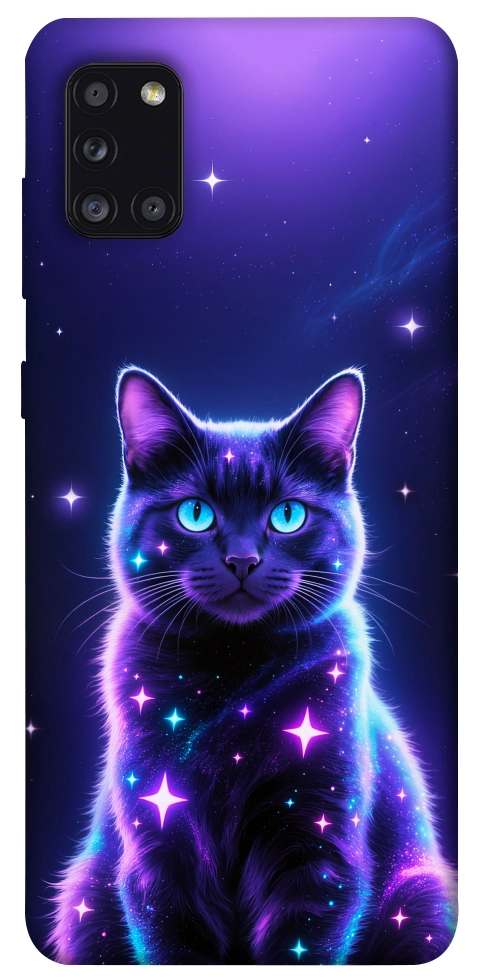 Чехол Galaxy purple cat для Galaxy A31 (2020)