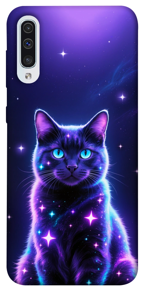 Чехол Galaxy purple cat для Galaxy A50 (2019)