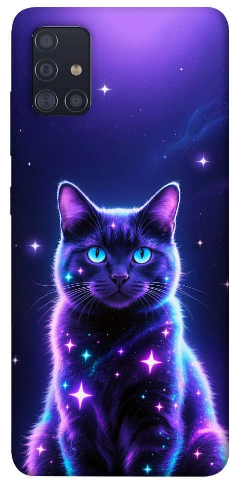 Чехол Galaxy purple cat для Galaxy A51 (2020)