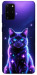 Чехол Galaxy purple cat для Galaxy S20 Plus (2020)