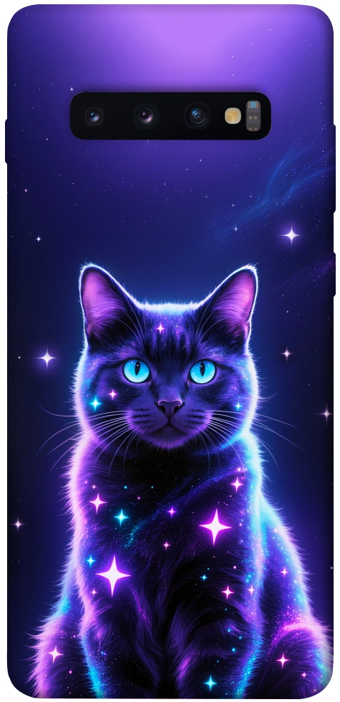 Чехол Galaxy purple cat для Galaxy S10 Plus (2019)