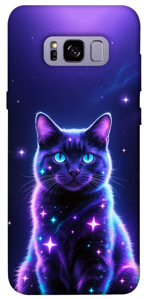 Чехол Galaxy purple cat для Galaxy S8+