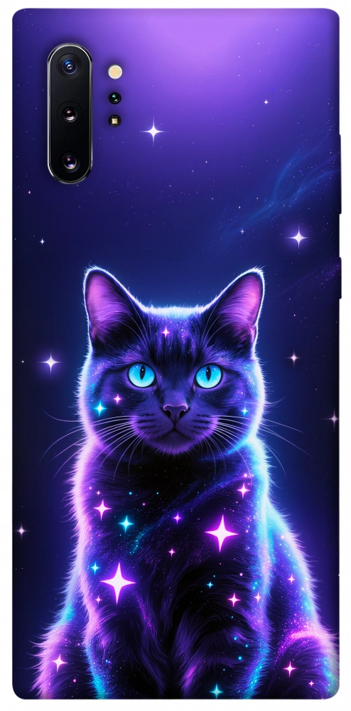 Чехол Galaxy purple cat для Galaxy Note 10+ (2019)