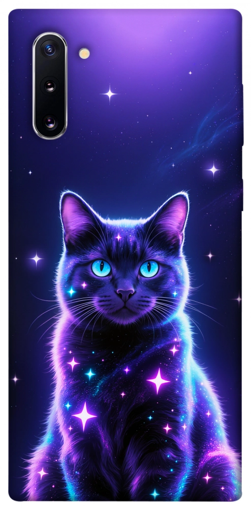 Чохол Galaxy purple cat для Galaxy Note 10 (2019)