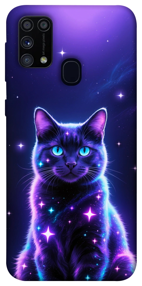 Чехол Galaxy purple cat для Galaxy M31 (2020)