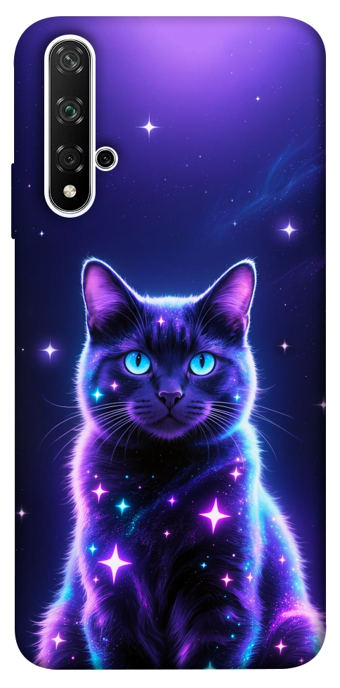 Чехол Galaxy purple cat для Huawei Honor 20