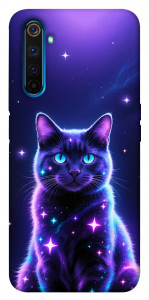 Чохол Galaxy purple cat для Realme 6 Pro