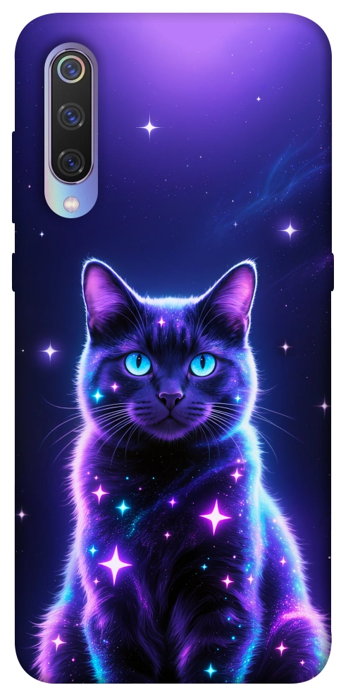 Чехол Galaxy purple cat для Xiaomi Mi 9