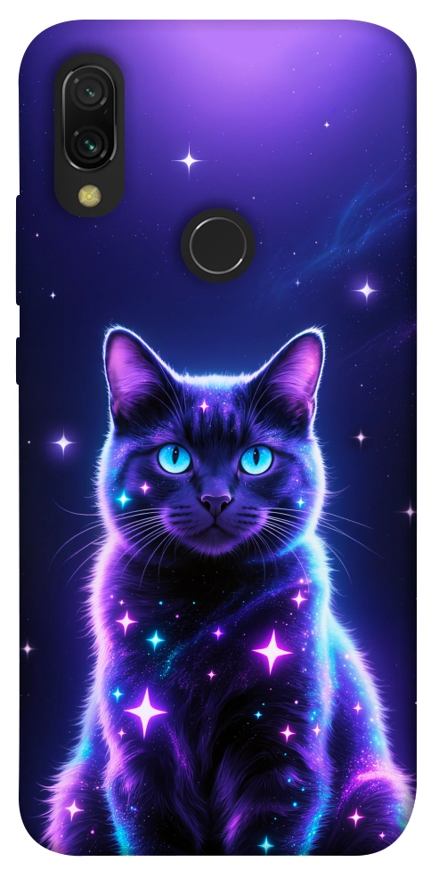 Чехол Galaxy purple cat для Xiaomi Redmi 7