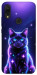 Чехол Galaxy purple cat для Xiaomi Redmi 7