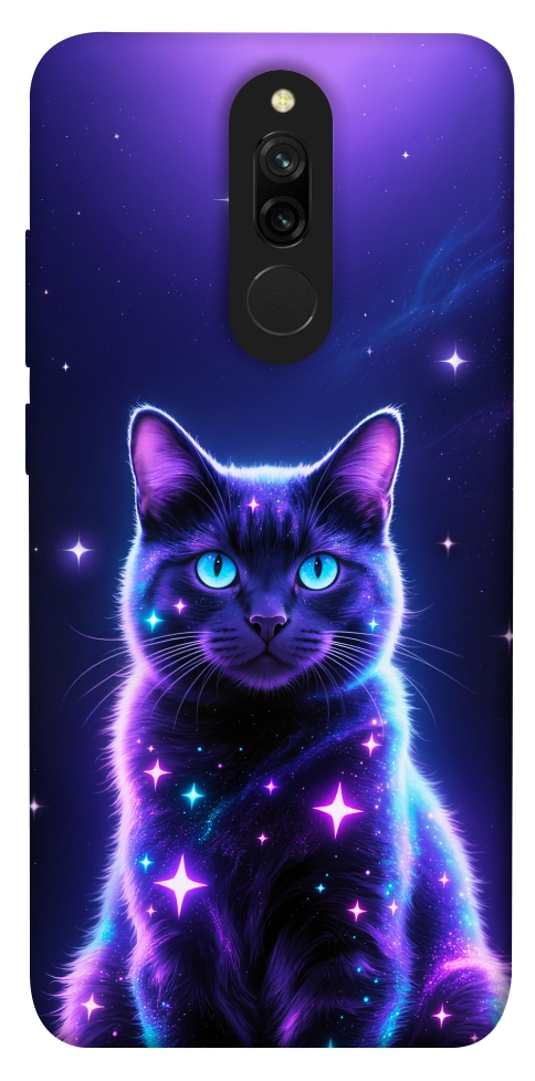 Чехол Galaxy purple cat для Xiaomi Redmi 8