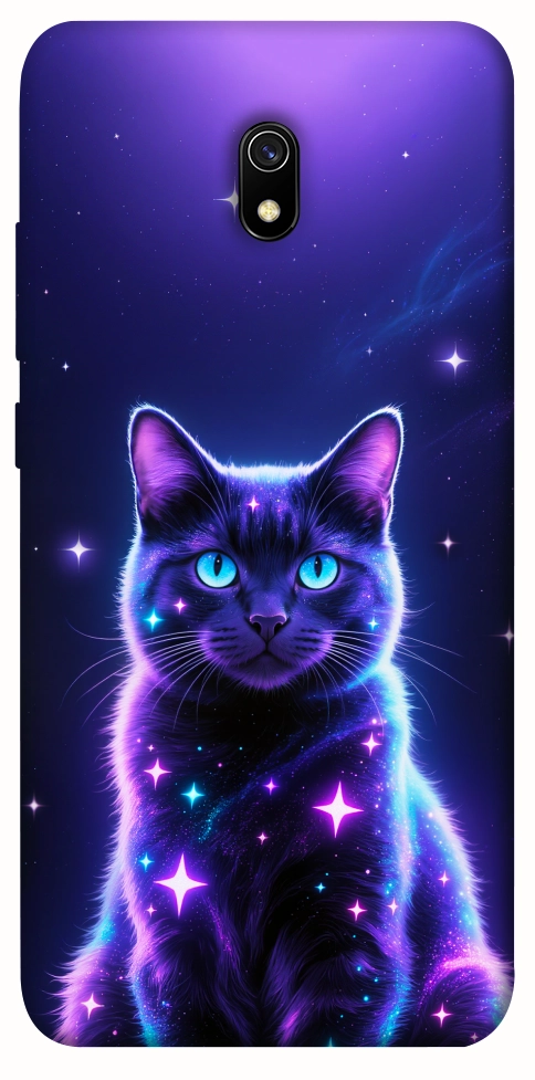 Чехол Galaxy purple cat для Xiaomi Redmi 8a