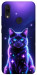 Чохол Galaxy purple cat для Xiaomi Redmi Note 7