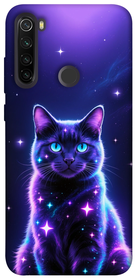 Чехол Galaxy purple cat для Xiaomi Redmi Note 8T