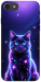 Чехол Galaxy purple cat для iPhone 8
