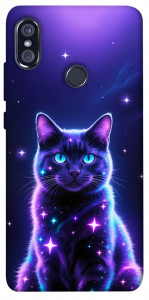 Чохол Galaxy purple cat для Xiaomi Redmi Note 5 (DC)