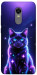 Чехол Galaxy purple cat для Xiaomi Redmi Note 5 (Single Camera)