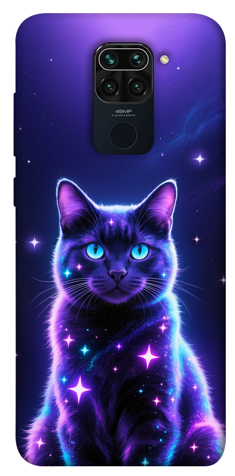 Чехол Galaxy purple cat для Xiaomi Redmi 10X