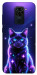 Чехол Galaxy purple cat для Xiaomi Redmi 10X