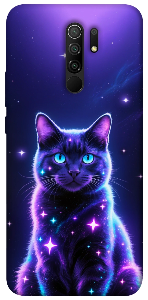 Чехол Galaxy purple cat для Xiaomi Redmi 9