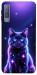 Чехол Galaxy purple cat для Galaxy A7 (2018)
