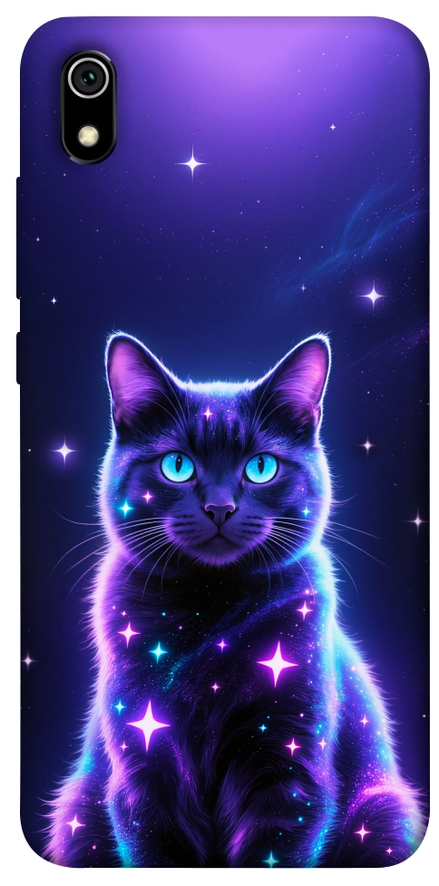 Чехол Galaxy purple cat для Xiaomi Redmi 7A