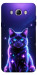 Чехол Galaxy purple cat для Galaxy J7 (2016)