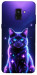 Чохол Galaxy purple cat для Galaxy A8 (2018)