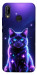 Чехол Galaxy purple cat для Huawei P20 Lite