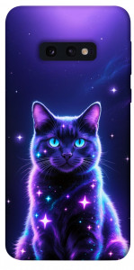 Чохол Galaxy purple cat для Galaxy S10e