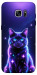Чохол Galaxy purple cat для Galaxy S7 Edge