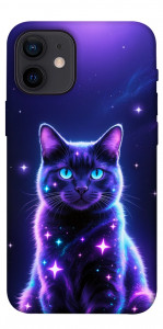 Чохол Galaxy purple cat для iPhone 12 mini