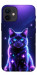 Чехол Galaxy purple cat для iPhone 12 mini