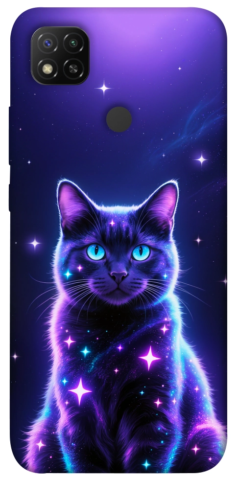 Чехол Galaxy purple cat для Xiaomi Redmi 9C