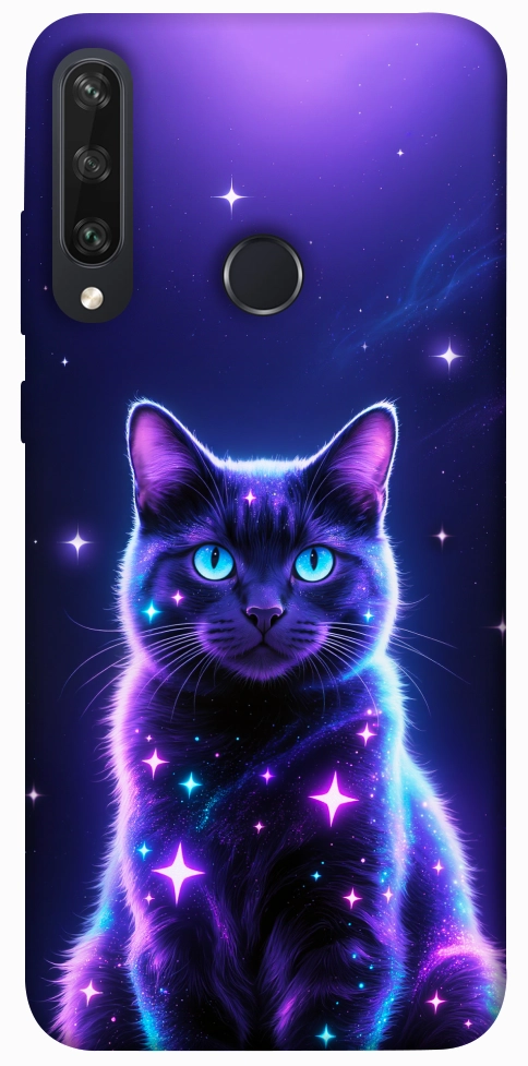 Чехол Galaxy purple cat для Huawei Y6p