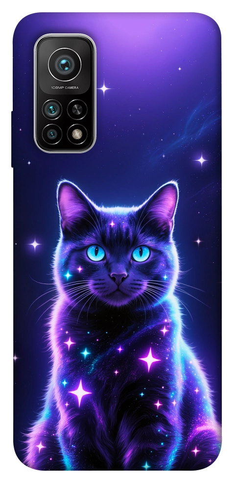 Чехол Galaxy purple cat для Xiaomi Mi 10T