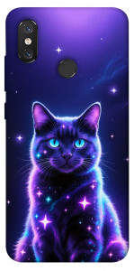 Чохол Galaxy purple cat для Xiaomi Mi 8