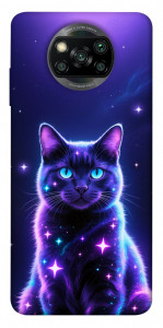 Чохол Galaxy purple cat для Xiaomi Poco X3 NFC