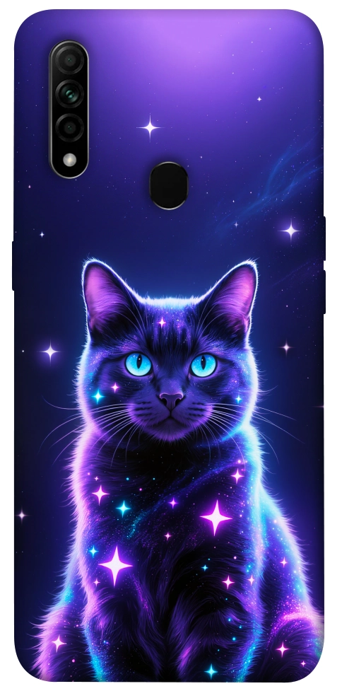 Чохол Galaxy purple cat для Oppo A31