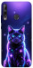 Чохол Galaxy purple cat для Y7p (2020)