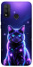 Чехол Galaxy purple cat для Huawei P Smart (2020)
