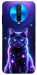 Чехол Galaxy purple cat для Xiaomi Poco X2